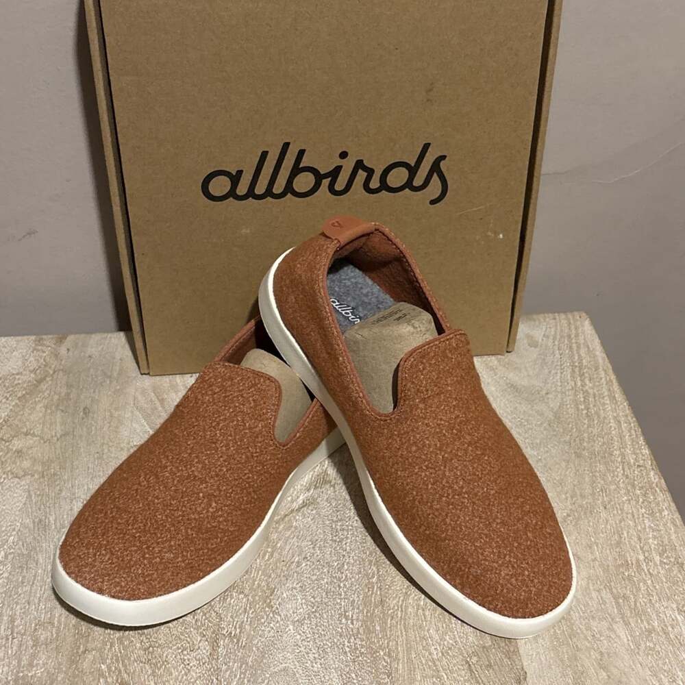 allbirds Wool Loungers Women’s Diablo Orange Slip On Casual Comfort Shoes Sz 9